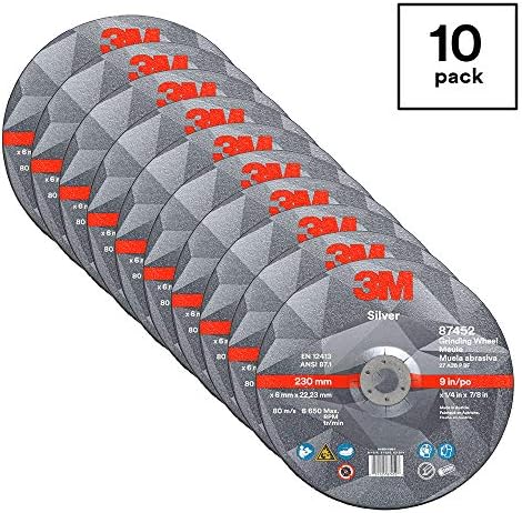 3M Silver Depressed Center Grinding Wheel, 87452, 36+, T27