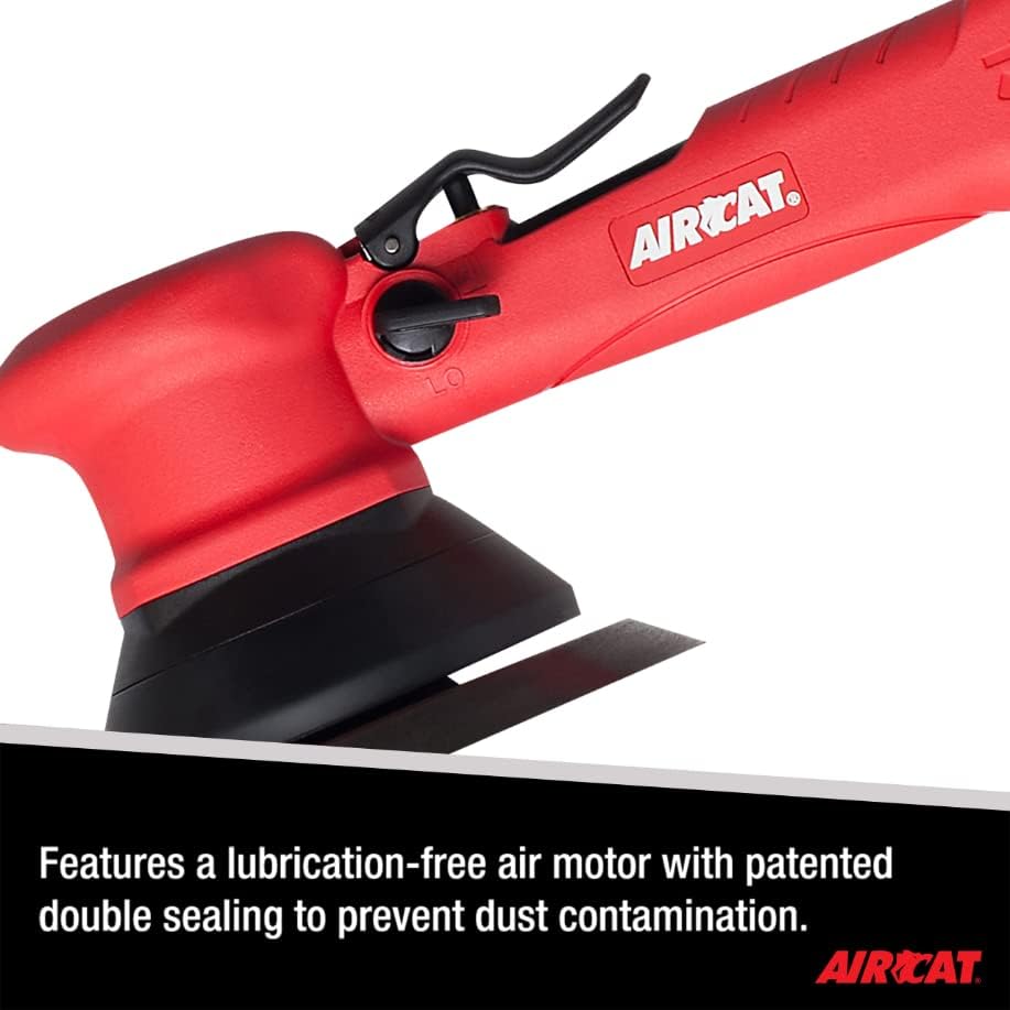 AIRCAT 6310 6" Composite Dual Action Sander 10,000 RPM, 3/16” Orbit