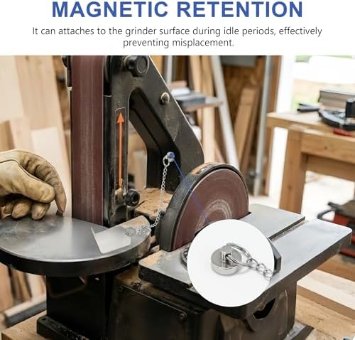 SCOTTCHEN Belt Sander & Disc Sander Safety Gauge, 1/8” Stainless Steel Safety Tool, Safe Distance Scale with Anti-lost Magnet