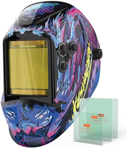 YESWELDER Auto Darkening Welding Helmet, Large View, LYG-M800H-CP