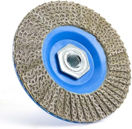 4.5" Diamond Flap Disc,Plastic Back Grinding Wheel for Marble,Ceramics,Sander Tile,Stone,Glass,Concrete(Grit 60-1pc)