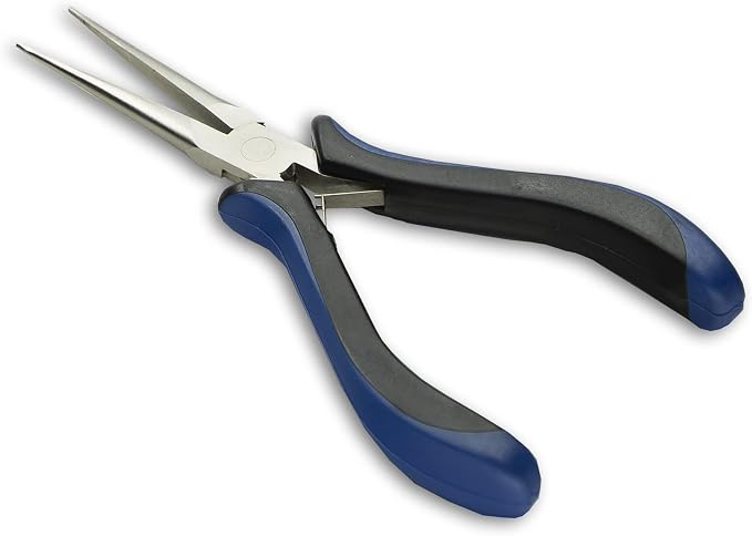 HURON Precision Pliers, Springloaded, Long Needle Nose, 5.75 In (1/3/10/25/100 pc) (1pc)