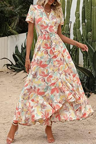 PRETTYGARDEN Women's Boho Floral Summer Maxi Dresses