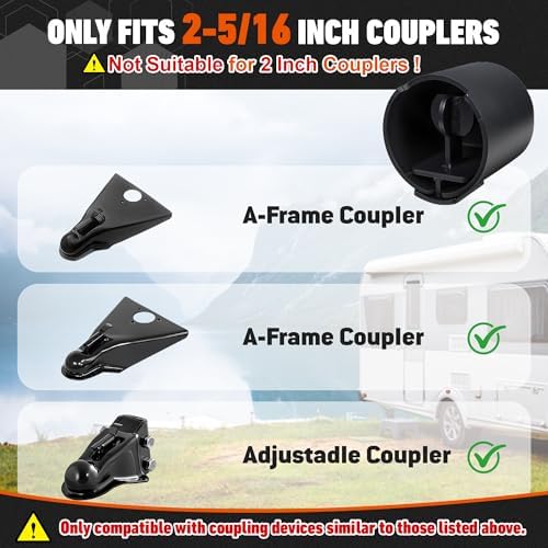 Trailer Lock for 2-5/16 Inch Couplers, Heavy Duty Trailer Hitch Locks