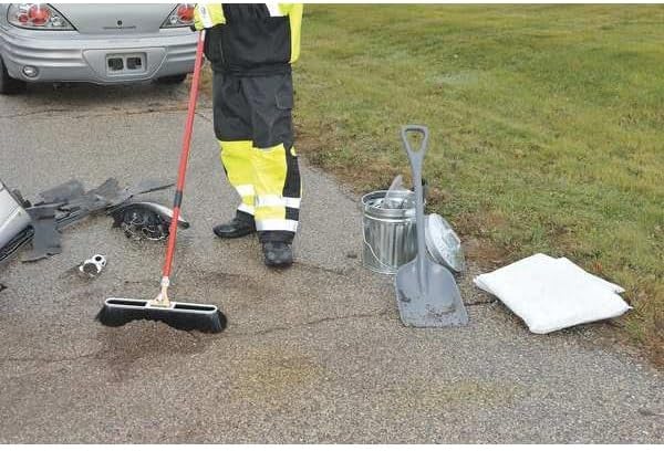 Remco 6982RG Grey Polypropylene Industrial Hygienic Shovel, 26" Blade