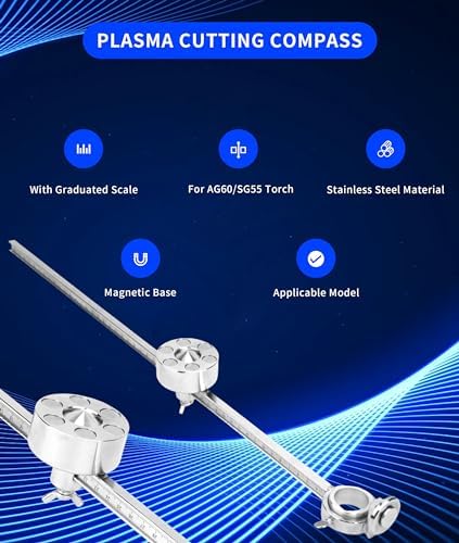 Gugxiom Cnc Plasma Cutter, Plasma Cutting Compass for Ag60/Sg55 Torch