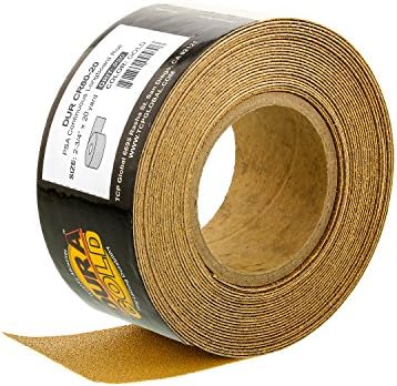Dura-Gold Pro Series 16" K-Block Sander Firm & Flex Longboard Hand Sanding Block Pad with Hook & Loop Backing and PSA Sandpaper Conversion Adapter Pad & 80 Grit PSA Longboard Sandpaper 20 Yard Roll