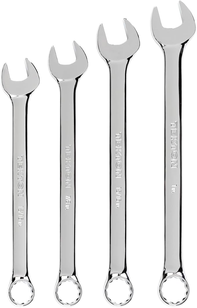 TEKTON Combination Wrench Set, 4-Piece | WCB90108 | 13/16 - 1 in.