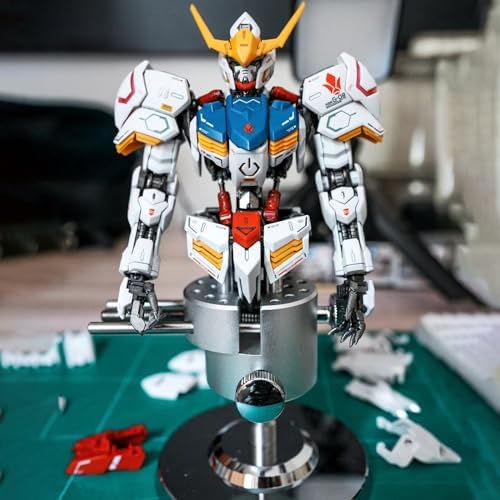 Mini Profile Bench Vise, 360° Rotatable Clamp Vise Work Table for Warhammer 40K Action Figure, Military Figure, Gundam Model, Silver, TQ-01