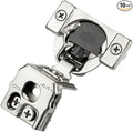 Ravinte 10 Pack 5 Pairs 1-5/16 inch Overlay Soft Close Hinges for Kitchen Cabinet Hinges Satin Nickel Hidden Hinges Stainless Steel Concealed Hinge self Closing