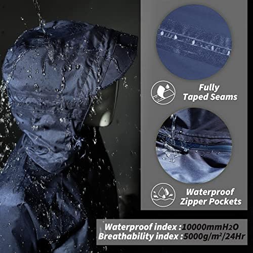 33,000ft Women's 3 in 1 Hooded Rain Jacket Waterproof Softshell Ski Coat