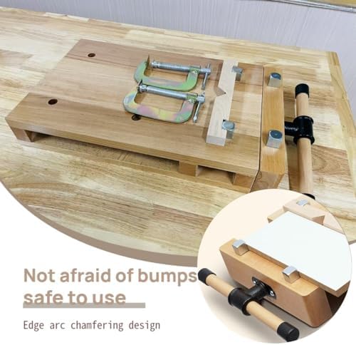 Woodworking Bench Vise - Portable Hard Wood Vise with 4 Bench Dogs, 2 Clips & G-Type Fixing Clips, Desktop Workbench Vise Kit for Workbench Top, Garage, Home & Woodworking Studios