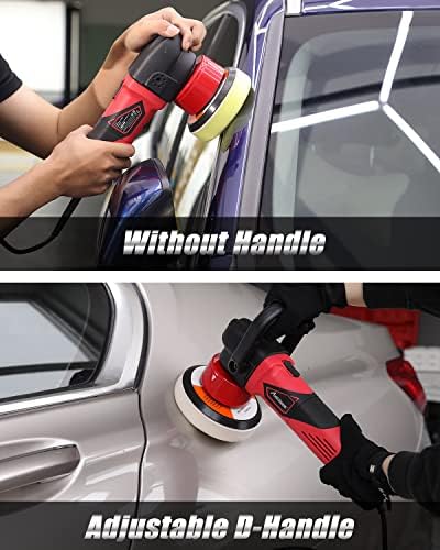 AVID POWER 5"/6" Dual Action DA Polisher Kit 6-Speed Random Orbital Buffer