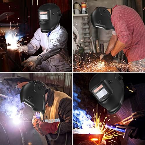 Welding True Color Helmet Auto Darkening Hood with Adjustable Shade Range 4/9-13 for TIG MIG ARC Welder Mask