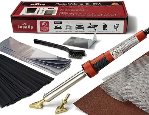 JOUNJIP Standard Plastic Welding Repair Kit UL-Certified Plastic Welder 80W