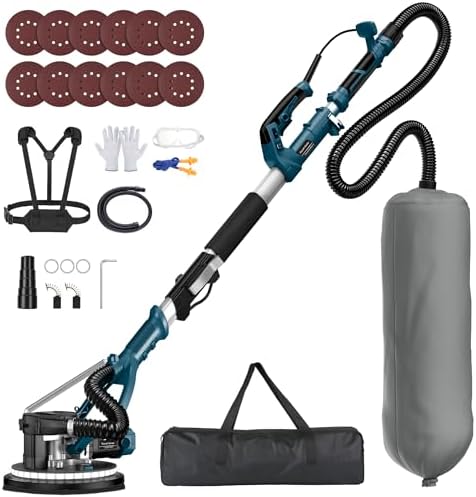 880W Drywall Sander, 5-Speed 1000-2100RPM, Foldable & Extendable Handle