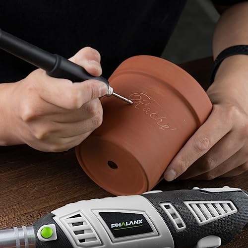 PHALANX 180W Rotary Tool Kit, 1.5-Amp 6 Variable Speed with Flex Shaft, 8000-35000RPM Rotary Multi-Tool& 213pcs Accessories Kit, Power Multiuse Set (Renewed)