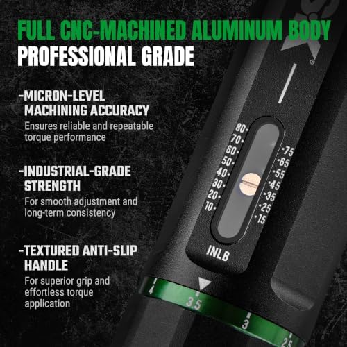 SK 33-Piece Torque Screwdriver Set, 10-80 Inch Pound, Full CNC-Machined
