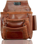 Graintex Ambassador Series 10 Pocket Framers Professional Nail & Tool Pouch Durable and Versatile Genuine Top Grain Leather for Framers, Constructors, Electricians, Plumbers, Handyman