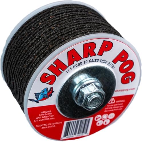 SHARP POG® Oscillating Multi-Tool Blade Sharpener, Resharpens Dull Oscillating Blades, Works on all Brands of High Speed Steel Carbon Steel Oscillating Blades and Tools
