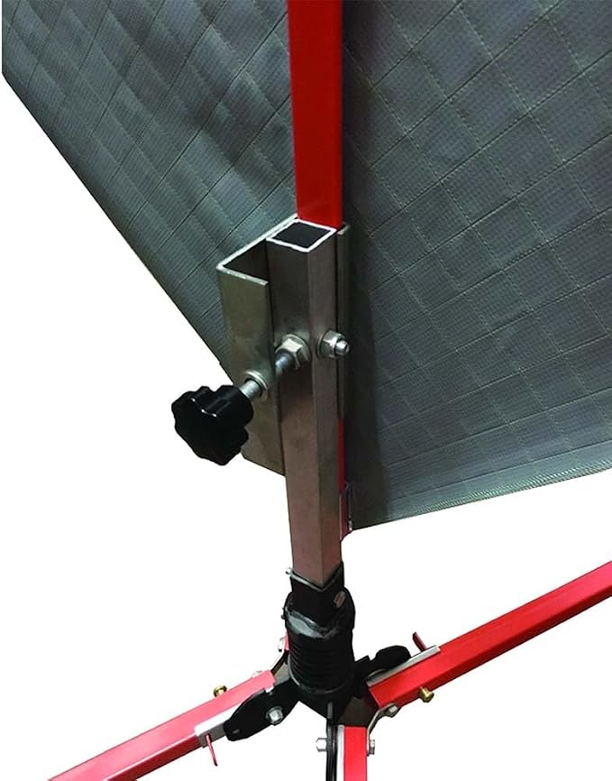 Plasticade Watchdog Steel Compact Single Spring Stand for 36" & 48" Roll-Up Signs, Automotive Grade Steel Spring, Universal Sign Clamp, Extendable and Lockable Legs with Non-Skid Rubber Feet