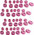 Pack of (5) 48 Pcs Sioux Valve Seat Grinding Stones Set, 11/16" Thread, Pink Aluminium Oxide Vitrified Bonded Emery, 80 Grit Medium Grinding Stones, 1" to 2-1/2" Sizes