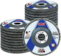 Sali 24 Pack Flap Disc 60 Grit 4.5" x 7/8-Inch Sanding Disc Bevel Type #29 Premium and Industrial Grade Angle Grinder Grinding Wheel High Performance Edge Grinding