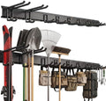 700lbs Garage Tool Organizer Wall Mount 66 Inch Heavy Duty Rack Hooks