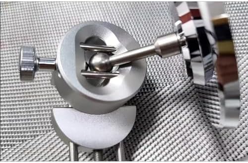 Mini Profile Bench Vise, 360° Rotatable Clamp Vise Work Table for Warhammer 40K Action Figure, Military Figure, Gundam Model, Silver, TQ-01