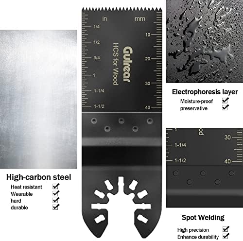 100Pcs Wood Oscillating Multitool Blades Quick Release Saw Blades Kit