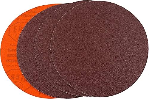 STARCKE 8 Inch Hook & Loop Sanding Discs 25 Pack 36 Grit