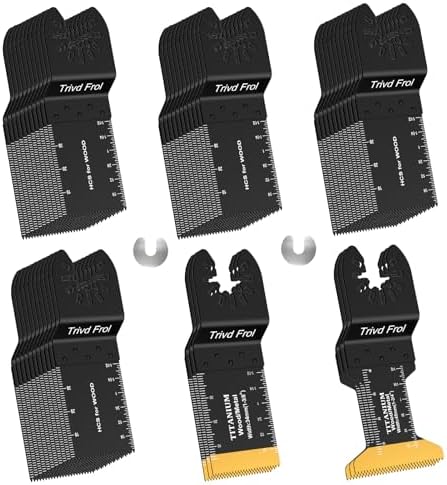 Trivd Frol 50PCS Titanium Multitool Blades for Wood Plastic Nails Metal