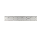 PEC Tools Made in USA Machinist Rule, 24" Rigid Steel Rule, Satin Chrome Finish, Markings 1/32", 1/64",1/10",1/50" for Professionals