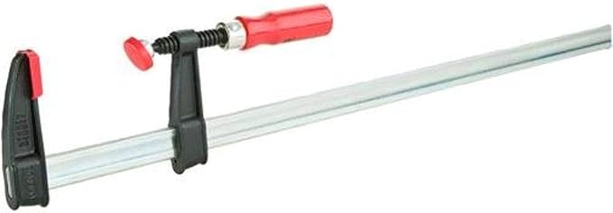 BESSEY Light Duty Tradesman's Bar Clamp - 2.5x24 In - TGJ2.524 - Woodworking Clamps with Wooden Handle, Ideal for Home Improvement & Workbench Projects, carpentry and Cabinetry