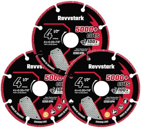 4 1/2 in Cut Off Wheel Diamond Cutting Wheel for Metal 7/8" Arbor