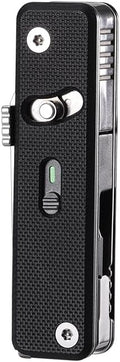 ROXON S504G Mini Flex Companion-7 in 1 Multitool EDC Pocket Knife with G10 Handle, Box Cutter, Short Sheepsfoot Blade, Short Scissors, Bottle & Can Opener, 4mm Bit, Tweezers and Toothpick