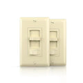 ECOELER Slide Dimmer Switch, Single-Pole/3 Way, Full Range Dimming for 300W Dimmable LED/CFL Lights and 600W Incandescent/Halogen, Wall Plate Included, ETL Listed, Ivory, 2 Pack