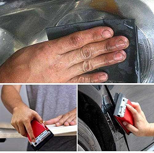 Wet & Dry Sandpapers,42 Pack 120 to 3000 Assorted Grit Sandpapers with Sanding Block Sander,9x3.6 Inch Sanding Sheets for Wood Furniture Finishing Glass Metal Sanding Automotive Polish.
