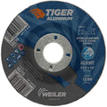 Weiler 58215 4-1/2 x 1/8 Tiger Aluminum Type 27 Cut Off/Grind Combo Wheel ALU30T 7/8 A.H. (Pack of 25)