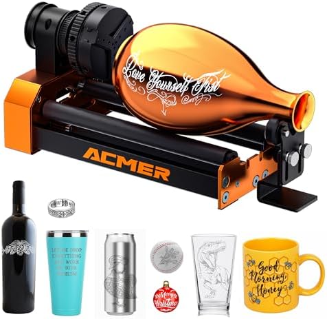 ACMER M4 Laser Rotary Roller for P3, P1 & Most Laser Engravers
