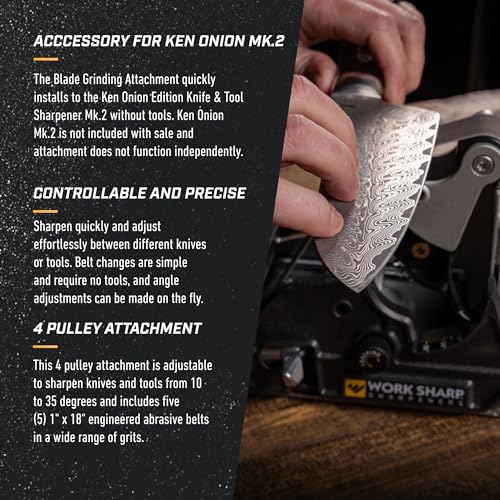 Work Sharp Blade Grinder Attachment for Ken Onion MK.2 Edition Knife and Tool Sharpener