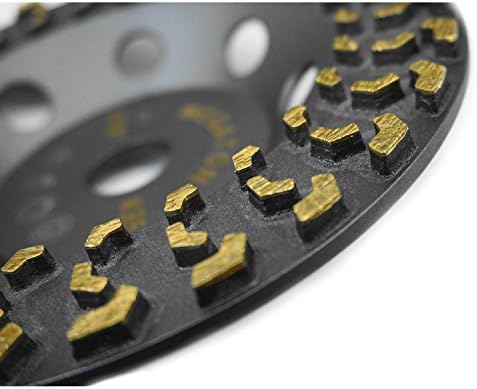 Megatron 7" Diamond Cup Grinding Removing Disc Wheel for Any Concrete, Paint, Epoxy, Glue and Mastic with CDB New Technology (Megatron 7")