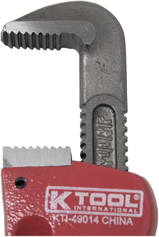 K Tool International 49000 Pipe Wrench Set, Four Piece Kit with 8 10 14 and 18 Inch Sizes, Drop Forged Heavy Duty Steel Jaws, Durable Boxed Storage Case