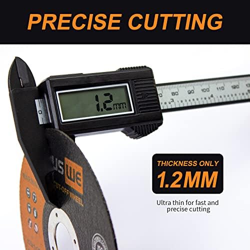 Cut Off Wheels - 6 Inch Metal and Stainless Steel Cutting Wheel for Angle Grinder Ultra Thin Cut-Off Wheel Cutting Disc (25 PCS 6 x .045 x 7/8 inch Cut Off Wheels)