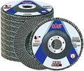 Sali 12 Pack Flap Disc 80 Grit 4.5" x 7/8-Inch Sanding Disc Bevel Type #29 Premium and Industrial Grade Angle Grinder Grinding Wheel High Performance Edge Grinding