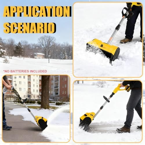 Cordless Snow Shovel Compatible with Dewalt 20V Battery Tool Only