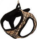 RC Pet Products Cirque Soft Walking Step-in Dog Harness, Large, Tan Tartan