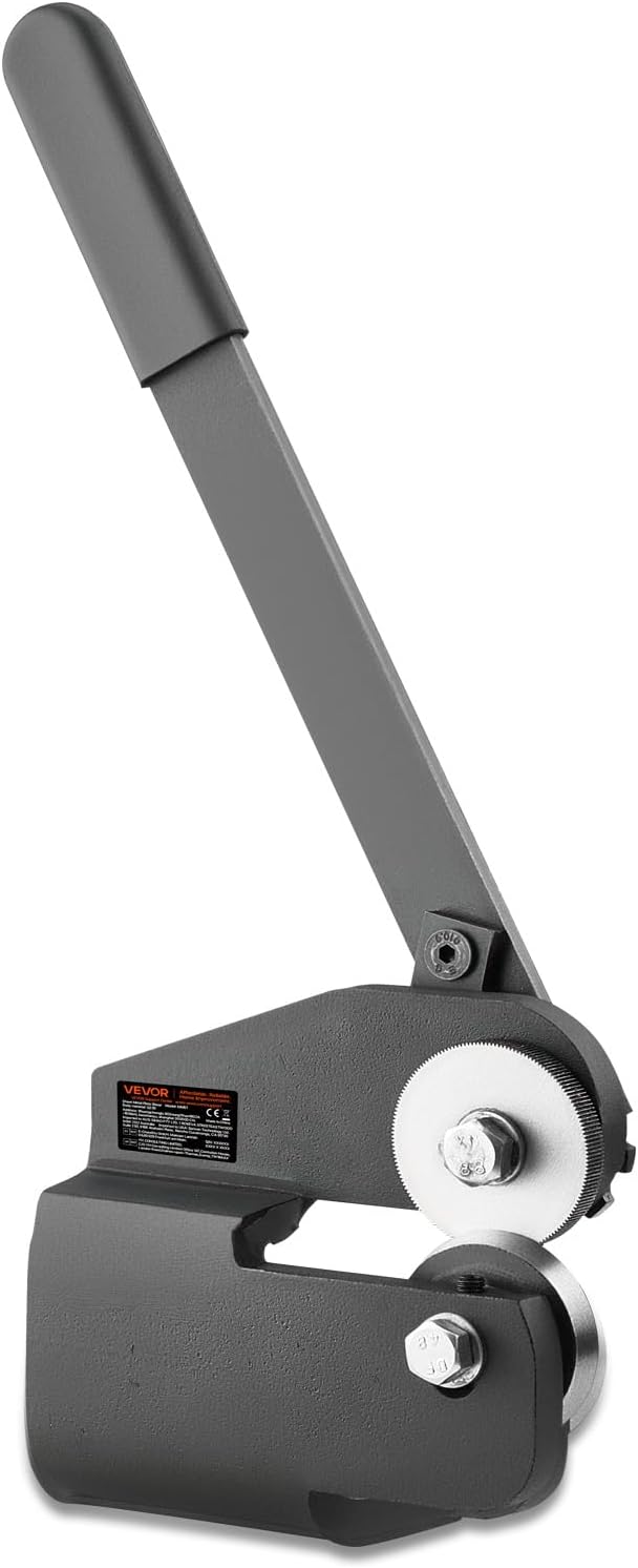 VEVOR Sheet Metal Shear, Throatless Rotary Hand Shear, 16 Gauge Mild Steel Sheet Cutter with 0.06 in Capacity, for Cutting soft metals such as copper, aluminum and thin carbon steel.