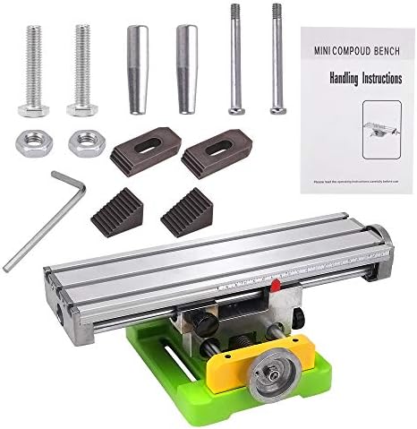 MYSWEETY Multifunction Worktable Milling Working Cross Table Milling Machine Compound Drilling Slide Table For Bench Drill Adjustme X-Y (6350 SIZE)