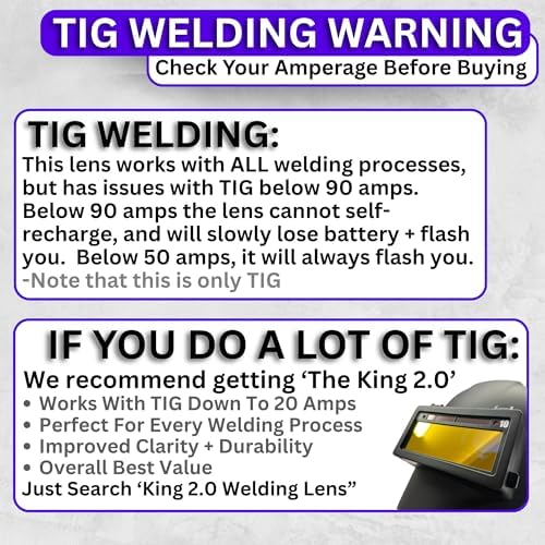 Ridge Products | Gold Shade 9 Auto Darkening Welding Lens | Cool Blue Welding Lens 2x4 1/4 | Shade 9 Welding Lens Auto Darkening | Perfect for a Sugar Scoop Welding Hood or Pancake Welding Hood